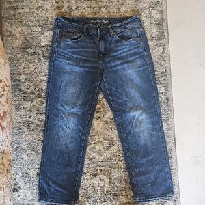 American Eagle Outfitters Blue Cropped Jeans